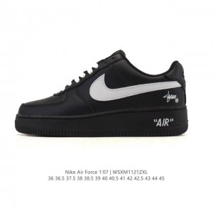 耐克 Nike Air Force 1 '07 Low 空军一号含气垫 低帮小白鞋 百搭厚底增高休闲运动板鞋。柔软、弹性十足的缓震性能和出色的中底设计，横跨复古