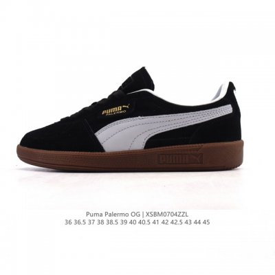 彪马Puma Palermo Og 防滑耐磨低帮德训板鞋 男女运动鞋，Army Trainer Og休闲鞋沿用德训鞋经典外观 鞋身和鞋舌分别添加了品牌标志性 L