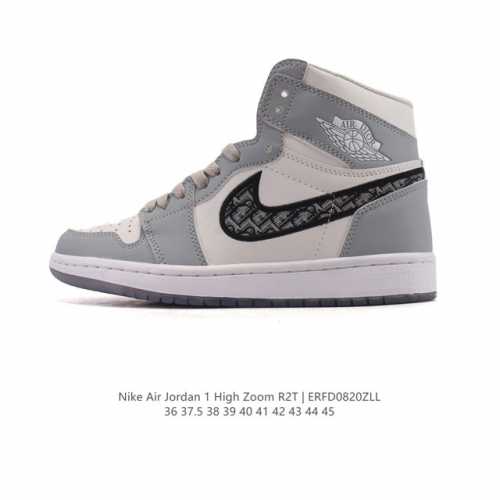 公司级 耐克 乔丹 Dior X Air Jordan 1 High Og “迪奥联名”Aj1高邦 高帮休闲运动篮球鞋 ，35周年限量款全新联名鞋款选择了Air