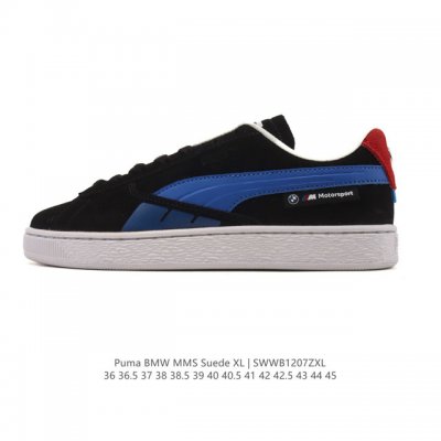 彪马 puma 休闲板鞋Bmw Mms Suede Xl系列经典翻毛皮厚底防滑耐磨舒适透气运动鞋 宝马 宝马赛车系列 新年穿有型 时尚 穿搭 球鞋 穿搭 时尚