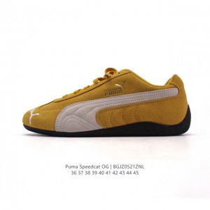 公司级 puma Speedca Og 彪马极速赛车系列低帮德训风拼接复古百搭休闲运动赛车鞋 鞋款从80 90年代赛车手所穿的防火赛车鞋为原型 鞋身线条模仿了赛