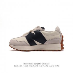 真标 NB 新百伦 New Balance 327系列复古休闲运动慢跑鞋时尚男女运动鞋 以更纯粹的复古风格设计打造的全新造型 侧身还以解构设计，将 N 字标志以