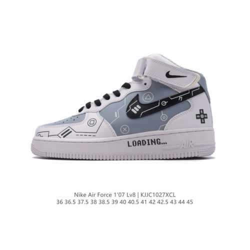 公司级 Nk Air Force 1'07 Mid AF1耐克 空军一号 AF1 中帮 魔术贴 厚底增高运动板鞋 原楦头原纸板 打造纯正空军版型。专注外贸渠道
