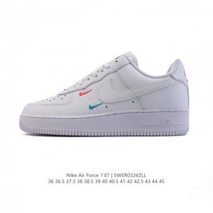 130 耐克 Nike Air Force 1 '07 Low 空军一号含气垫 小白鞋 2025年 蛇年新款 低帮百搭厚底增高休闲运动板鞋。柔软、弹性十足的缓震