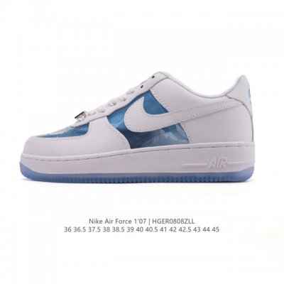 耐克 Nike Air Force 1 '07 Low 空军一号 小白鞋 含气垫 低帮百搭厚底增高休闲运动板鞋。柔软、弹性十足的缓震性能和出色的中底设计，横跨复