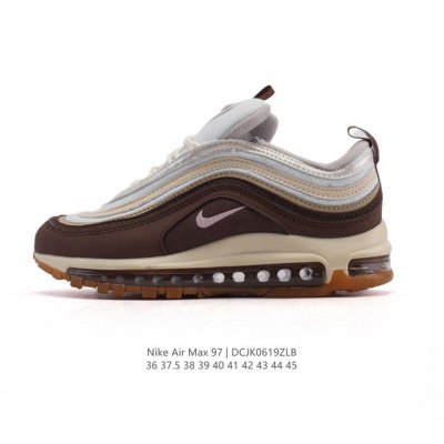 耐克Nike休闲鞋 经典 气垫 Air Max 97 子弹气垫低帮运动鞋。Air Max '97 运动跑鞋以流线型鞋身和卓越科技为热爱运动的你造就全方位防护，强