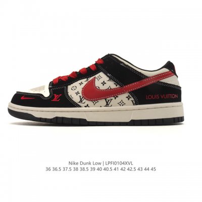 公司级 耐克 Nike Dunk Low Retro 运动鞋复古板鞋 路易威登联名，作为 80 年代经典篮球鞋款，起初专为硬木球场打造，后来成为席卷街头的时尚标