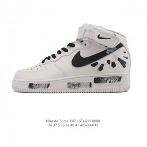 公司级 Af1耐克 Nike Air Force 1 ‘07 Low 空军一号 2025年 高帮 魔术贴 厚底增高百搭运动板鞋 原楦头原纸板 打造纯正空军版型，