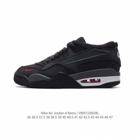 公司级 耐克 新款 Nike Air Jordan 4 Retro Og 低帮 迈克尔 乔丹aj4代乔4 复古休闲运动文化篮球鞋。秉承轻量化的速度型篮球鞋设计思 - 点击图像关闭