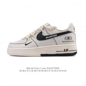 公司级 Af1耐克 Nike Air Force 1 ‘07 Low 空军一号 小白鞋 解构绑带 双鞋带 厚底增高百搭运动板鞋 原楦头原纸板 打造纯正空军版型，