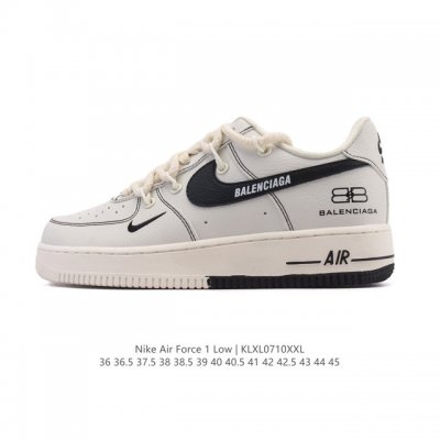 公司级 Af1耐克 Nike Air Force 1 ‘07 Low 空军一号 小白鞋 解构绑带 双鞋带 厚底增高百搭运动板鞋 原楦头原纸板 打造纯正空军版型，