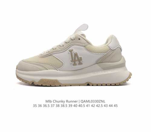 全新2023新款 Ny美国榄球洋基队new York Yankees X Mlb Chunky Runner Liner 莱纳系列低帮厚底老爹风透气舒适皮面休闲