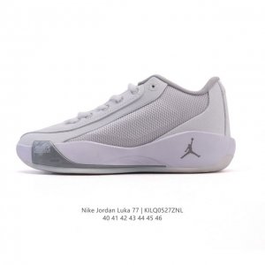 新品 耐克 Nike 2025年男子Jordan Luka .77 pf 运动篮球鞋 Hf0819-101 40 配置方面 鞋面采用高耐磨网布搭配全掌橡胶外底