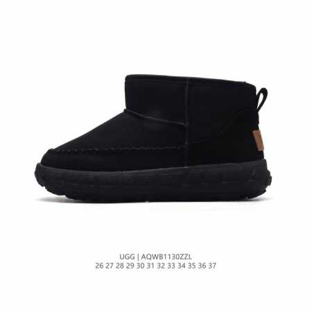 童鞋 Ugg 中帮靴子 儿童雪地靴 俏皮可爱的百变造型， 美国轻奢品牌ugg 平底系列冬季羊毛一体雪地休闲保暖毛毛家居包头棉鞋。官方同步包装 检验标 材料采用原 - 点击图像关闭