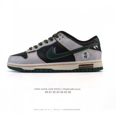 特价 耐克 Nike Dunk Low Retro 运动鞋复古板鞋2025年新款 解构绑带 双鞋带 男鞋，作为 80 年代经典篮球鞋款，起初专为硬木球场打造，后