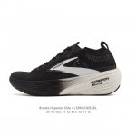 新品公司级 独家新款 布鲁克斯 Brooks 龙卷风Hyperion Elite 4Pb碳板跑鞋 老爹鞋 厚底增高缓震慢跑鞋，Brooks Hyperion E