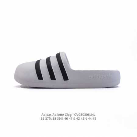 80 阿迪达斯Adidas Adilette Clog夏季时尚舒适男女士包头凉拖鞋 高品质 厚底增高一字拖鞋沙滩鞋 休闲运动拖鞋 脚极感致舒适 类型：男女鞋 货 - 点击图像关闭