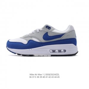 真标 耐克 Nike Air Max 1 男女子运动鞋 从法国建筑中汲取设计灵感，兼具运动风范和时尚格调，是此系列起初搭载 Air 的鞋款。疾速外观、经典缓震配