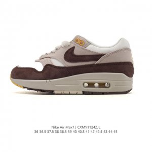 公司级 耐克 Nike Air Max 1 prm 男女子气垫缓震慢跑鞋 复古厚底增高运动鞋，从法国建筑中汲取设计灵感，兼具运动风范和时尚格调，是此系列起初搭载
