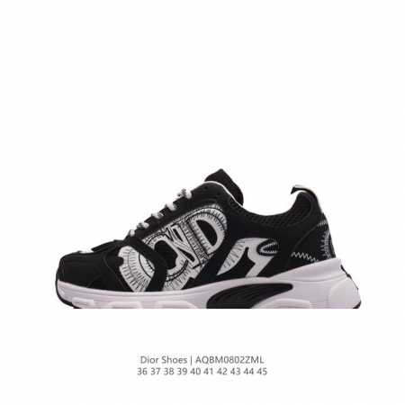 dior 迪奥 高奢品牌 彰显高级气质 Dior 运动鞋低帮系列复古百搭休闲鞋时尚慢跑鞋厚底老爹鞋。 码数：36-45 编码：Aqbm0802Zml - 点击图像关闭