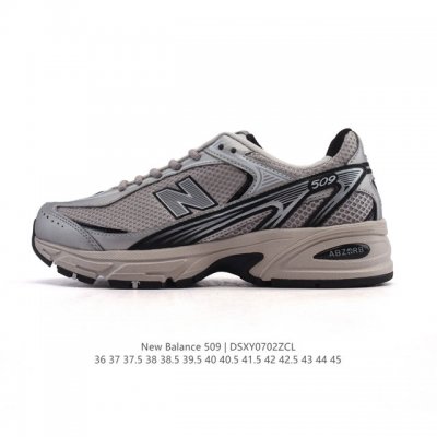 新百伦 New Balance 509系列中性款复古休闲鞋 小红书爆款 新款百搭休闲款老爹鞋 缓震休闲鞋 透气轻质系带轻便运动鞋，这款舒适的鞋子灵感来源于200