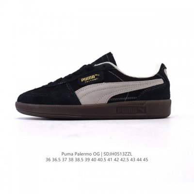 彪马Puma Palermo Og 防滑耐磨低帮德训板鞋 男女运动鞋，Army Trainer Og休闲鞋沿用德训鞋经典外观 鞋身和鞋舌分别添加了品牌标志性 L