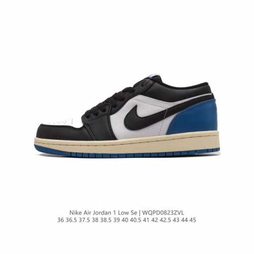 耐克 乔丹air Jordan 1 Low Aj1 乔1 乔丹1代aj1 低帮复古文化休闲运动篮球鞋。从1985 年面世的元年款汲取设计灵感，采用简洁大方的经典