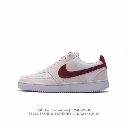耐克nike Court Vision Low 校园风低帮复古篮球板鞋男女运动鞋。延续80年代复古篮球鞋，添加学院风细节。皮革组合鞋面，利落风格，重现复古篮球风 - 点击图像关闭