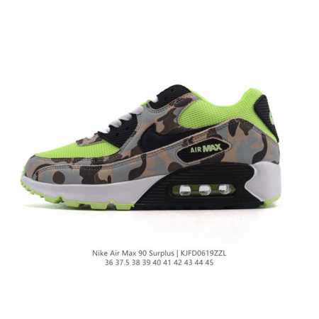 Nike 耐克 Air Max 90 Surplus 男女子休闲运动鞋 气垫运动鞋 透气舒适减震耐磨底休闲运动跑步鞋，设计均采用无缝防水 Tech Tuff 挡 - 点击图像关闭