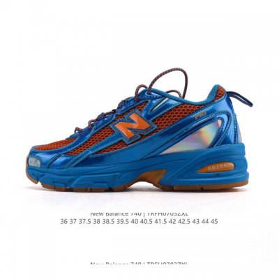 New Balance Mr740 Nb新百伦系列复古老爹风休闲运动慢跑鞋。采用轻质牛剖革拼接透气网眼衬垫织物鞋面材质 T-Beam大底提供足步弓支撑 保持步态