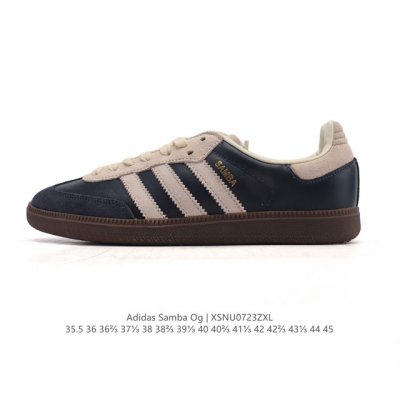 阿迪达斯 德训鞋 Adidas Originals Samba Og Shoes 经典运动鞋小白鞋 T头鞋 男女士板鞋 路易威登联名 彰显休闲摩登风情的时尚经典
