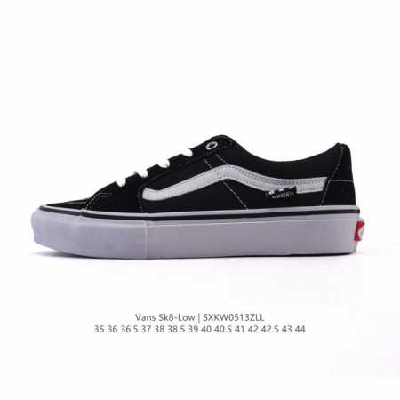 万斯 Vans Sk8-Low 经典款 小红书爆款低帮休闲帆布拼接硫化板鞋 工艺：硫化1:1 重量1:1、真标、原钢印、材质标、鞋型标、合格证 尺码：35 36 - 点击图像关闭