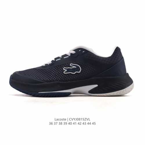 公司级 Lacoste 时尚户外休闲潮流系列运动鞋 厚底增高老爹鞋 广东大厂品质全新工艺升级 品质毋庸置疑 全新原厂包装鞋盒 透气网面鞋面，搭配防臭防腐真皮乳胶