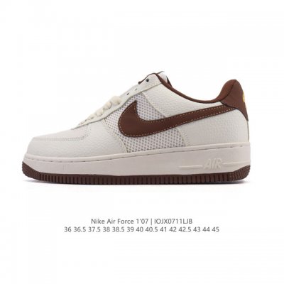 特价头层皮 耐克 Nike Air Force 1 '07 Low 2025新年新款 蛇年限定 空军一号含气垫 小白鞋 低帮百搭厚底增高休闲运动板鞋。柔软、弹性