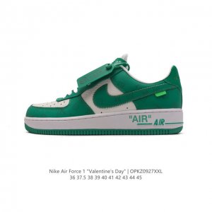 公司级 附赠送logo清洁刷 Af1耐克 Nike Air Force 1 ‘07 Low 空军一号 路易威登联名 厚底增高百搭休闲运动板鞋 原楦头原纸板 打造
