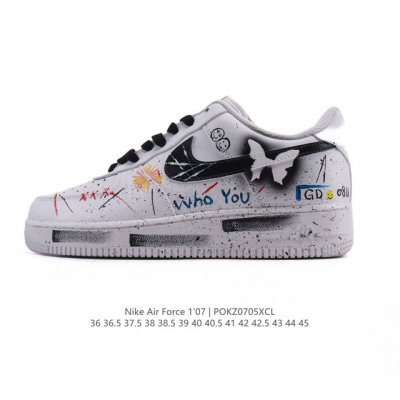 公司级 Af1耐克 Nike Air Force 1 ‘07 Low 空军一号 小白鞋 厚底增高百搭运动板鞋 原楦头原纸板 打造纯正空军版型，专注外贸渠道 全掌