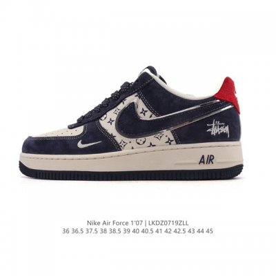 特价 耐克 Nike Air Force 1 '07 Low 空军一号含气垫 小白鞋 2025年 蛇年新款 低帮百搭厚底增高休闲运动板鞋。柔软、弹性十足的缓震性