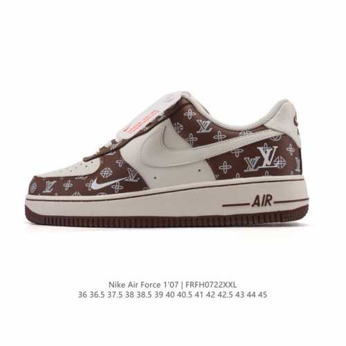 公司级 Af1耐克 Nike Air Force 1 ‘07 Low 空军一号 小白鞋 路易威登联名 厚底增高百搭运动板鞋 原楦头原纸板 打造纯正空军版型，专注
