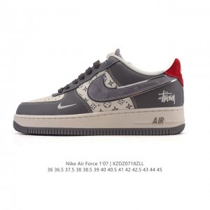 特价 耐克 Nike Air Force 1 '07 Low 2025新年新款 蛇年限定 空军一号含气垫 小白鞋 低帮百搭厚底增高休闲运动板鞋。柔软、弹性十足的