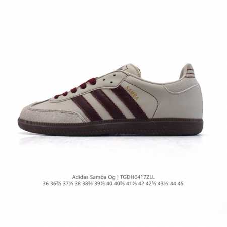 阿迪达斯 德训鞋 Adidas Originals Samba Og Shoes 经典运动鞋小白鞋 T头鞋 女士板鞋 彰显休闲摩登风情的时尚经典鞋。它诞生于50 - 点击图像关闭