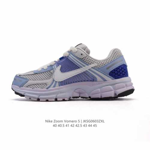 真标 耐克 Nike 耐克夏季 Zoom Vomero 5 运动鞋休闲训练跑步鞋。Nike Zoom Vomero 5 男子运动鞋妥帖包覆足部，提供透气支撑效果