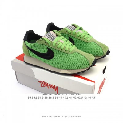 Stussy X Nike联手推出Ld- 0 运动鞋时尚跑步鞋，给夏日带来一抹清爽。Stussy 与 Nike 两大品牌携手，于 年盛夏之际，重磅推出1977年