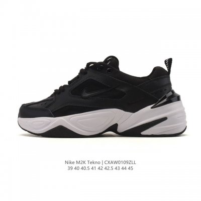 真标 耐克 Nike M2K Tekno 男子运动鞋厚底老爹鞋经典复古休闲慢跑鞋。从 Monarch 系列汲取灵感，以太空时代细节演绎未来风范。分层鞋面借鉴自元