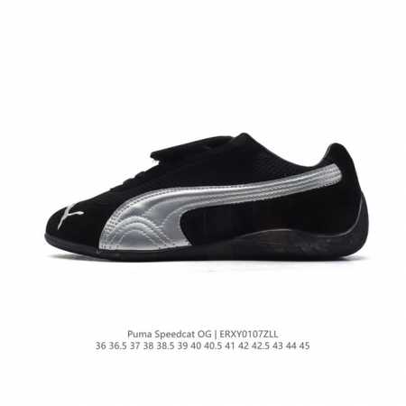 Puma Speedca Og 彪马极速赛车系列低帮德训风拼接复古百搭休闲运动赛车鞋 鞋款从80、90年代赛车手所穿的防火赛车鞋为原型，鞋身线条模仿了赛车的流线 - 点击图像关闭