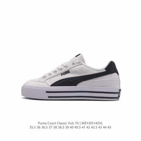 Puma 彪马正品lx Court Low男女运动板鞋 新款男女同款情侣复古休闲鞋。封口类型: 系带式 鞋跟类型: 无鞋跟 鞋面材质:帆布 外底:橡胶底 鞋头部 - 点击图像关闭