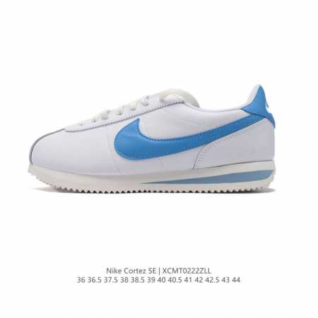 耐克 Nk Classic Cortez Leather 阿甘复古初代皮革运动慢跑鞋。Nike Classic Cortez 鞋款是 Nike 元年款跑步鞋，由 - 点击图像关闭