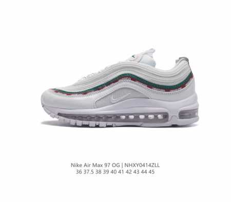 耐克nike休闲鞋 经典 气垫 Air Max 97 子弹气垫低帮运动鞋。Air Max '97 运动跑鞋以流线型鞋身和卓越科技为热爱运动的你造就全方位防护，强 - 点击图像关闭