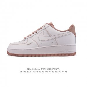 真标 耐克 Nike Air Force 1 '07 Low 空军一号含气垫 小白鞋 低帮百搭厚底增高休闲运动板鞋。柔软、弹性十足的缓震性能和出色的中底设计，横