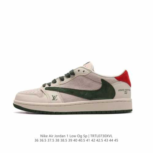 耐克 Nike Air Jordan 1 Low Og Sp Military Blue Aj1乔1 倒勾 路易威登联名 低帮篮球鞋 Aj1 乔丹1代 Aj1