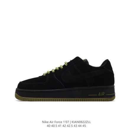 耐克 Nike Air Force 1 '07 Low 空军一号含气垫 低帮百搭厚底增高休闲运动板鞋。柔软、弹性十足的缓震性能和出色的中底设计，横跨复古与现代的 - 点击图像关闭